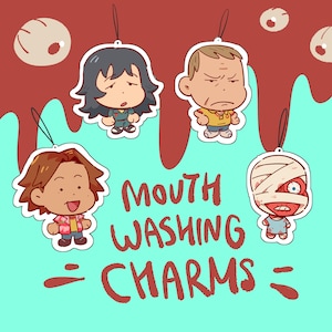 Mouthwashing Charms and Stickers