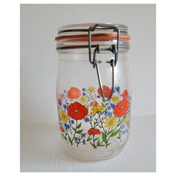 Vintage R Carmen French Wild Poppy 1L Canister