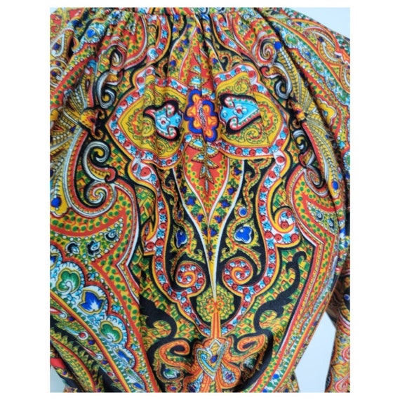 Vintage 1960's Abstract Paisley Dress - image 9