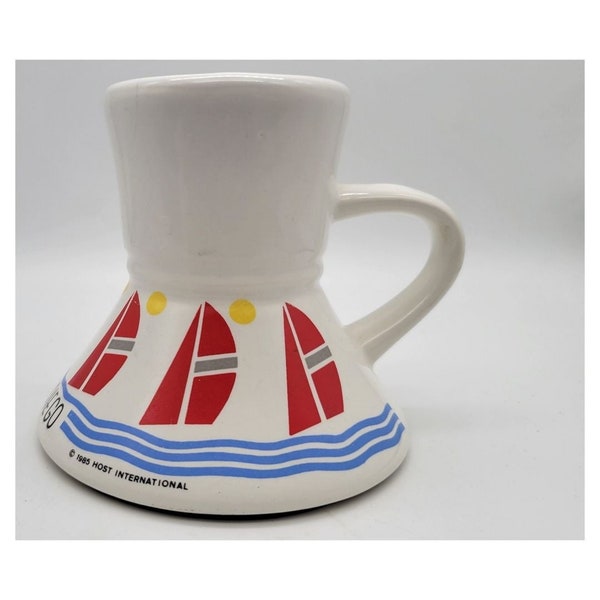 Vintage 1980's San Diego Sailboat Travel Mug