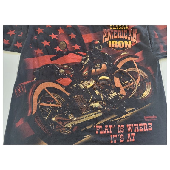 1990's Classic American Iron Motorcycle XL T-Shirt - image 3