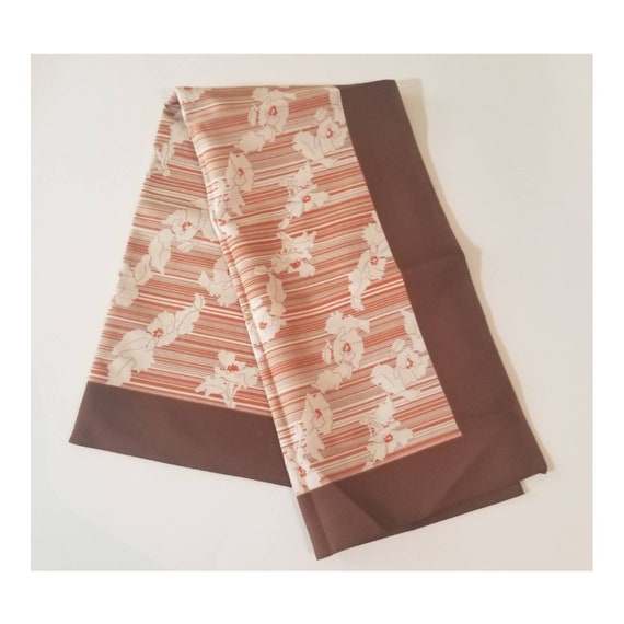 Vintage Minimalist Stripes and Flowers Bandana