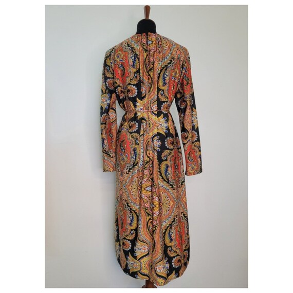 Vintage 1960's Abstract Paisley Dress - image 2
