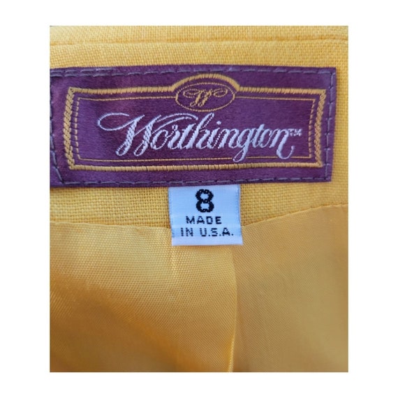 Vintage 90's Bright Yellow Oversized Blazer - image 6