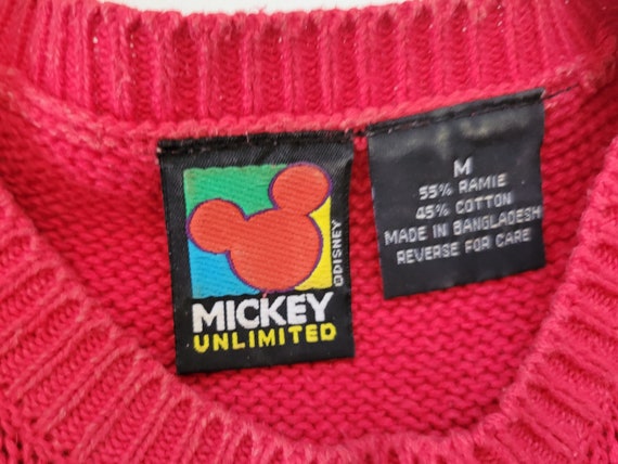 Vintage 1990's Knit Mickey Unlimited Knit Sweater - image 3