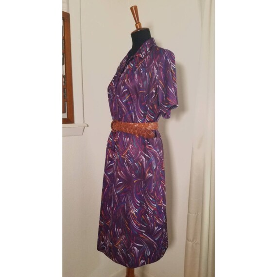 Vintage 1970's Funky Abstract Dress and Matching … - image 6