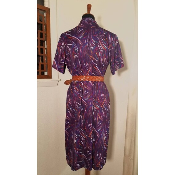 Vintage 1970's Funky Abstract Dress and Matching … - image 2