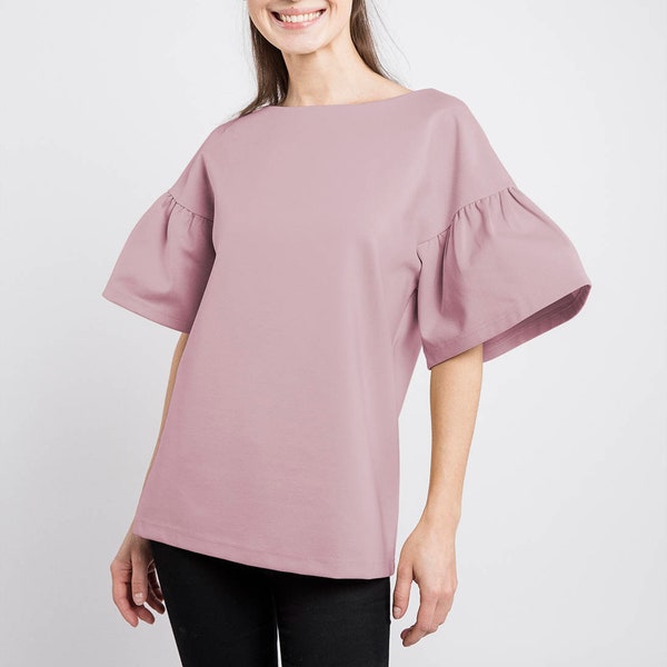 Dusty Rose Blouse Etsy Dusty Rose Blouse Etsy