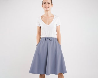 Women Skirt, Flare Skirt, Ribbon Skirt, A Line Skirt, Minimalist Clothing, Party Skirt, Petite Skirt, Loose Skirt, Cocktail Skirt, Skater