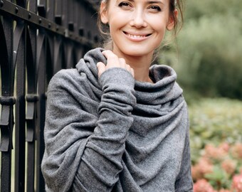 cowl neck peacoat