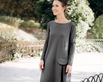 Minimalist Dress, LeMuse Dress, Office Dress, Work Dress, Modest Dress, Simple Elegant Dress, Secretary Dress, Womens Spring Dresses