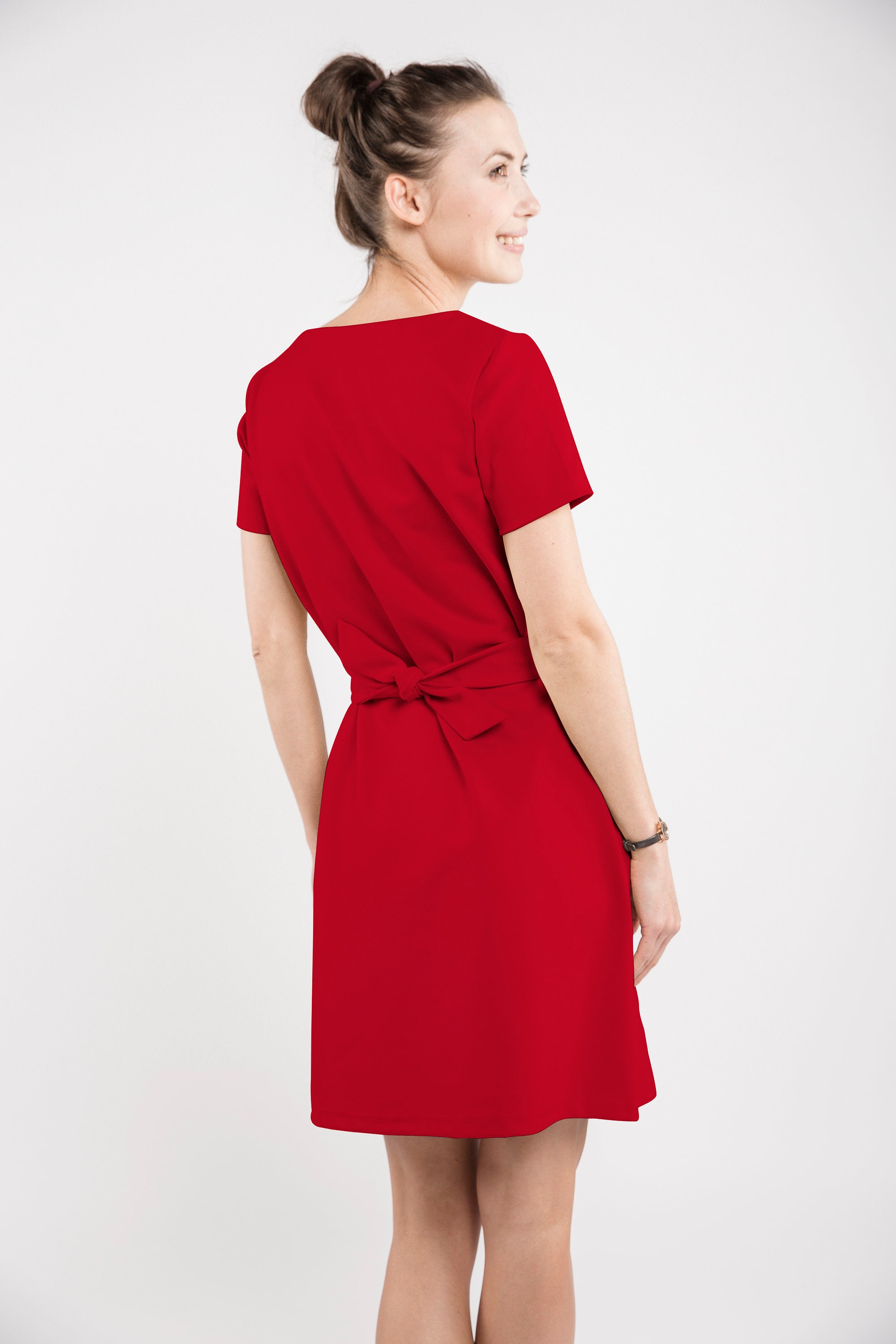 Apart Midi Dress red elegant Fashion Dresses Midi Dresses 