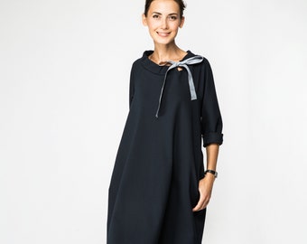 Minimalistisches Kleid, Damenbekleidung, Damen-Frühlingskleider, Cocktailkleid, französisches Kleid von LeMuse, handgefertigte Kleidung, Frühlingskleidung