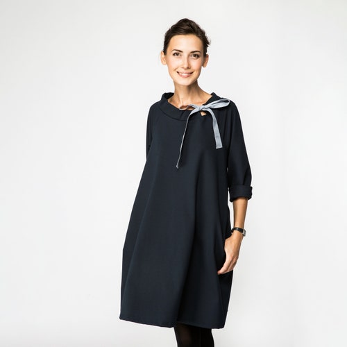 Robe minimaliste, Vêtements pour femme, Robes de printemps pour femmes, Robe de cocktail, Robe française LeMuse, Vêtements faits main, Vêtements de printemps