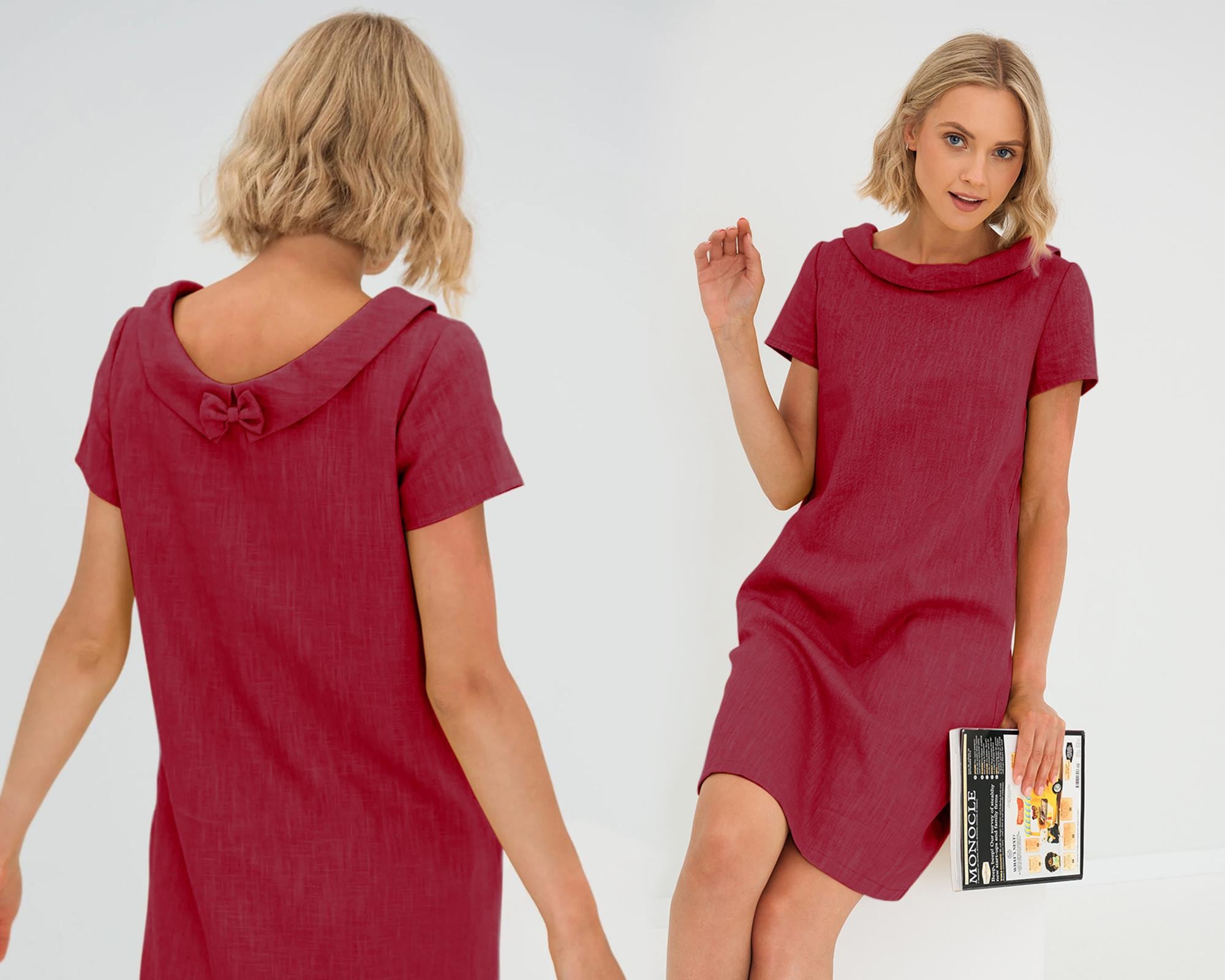 Minimalist Linen Pocket Dress