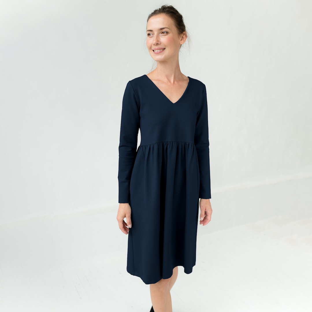 Navy Loose Fit Dress