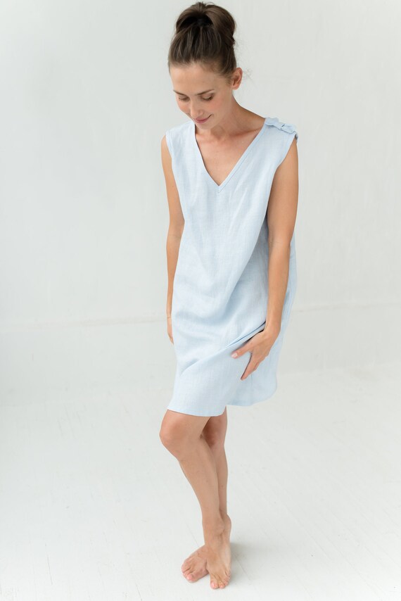 linen sleep dress