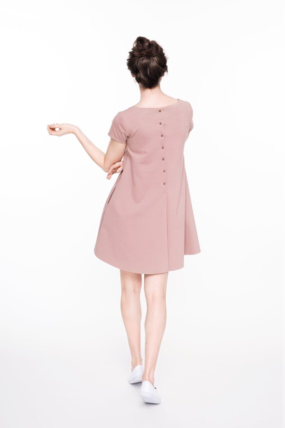 pink midi dress petite