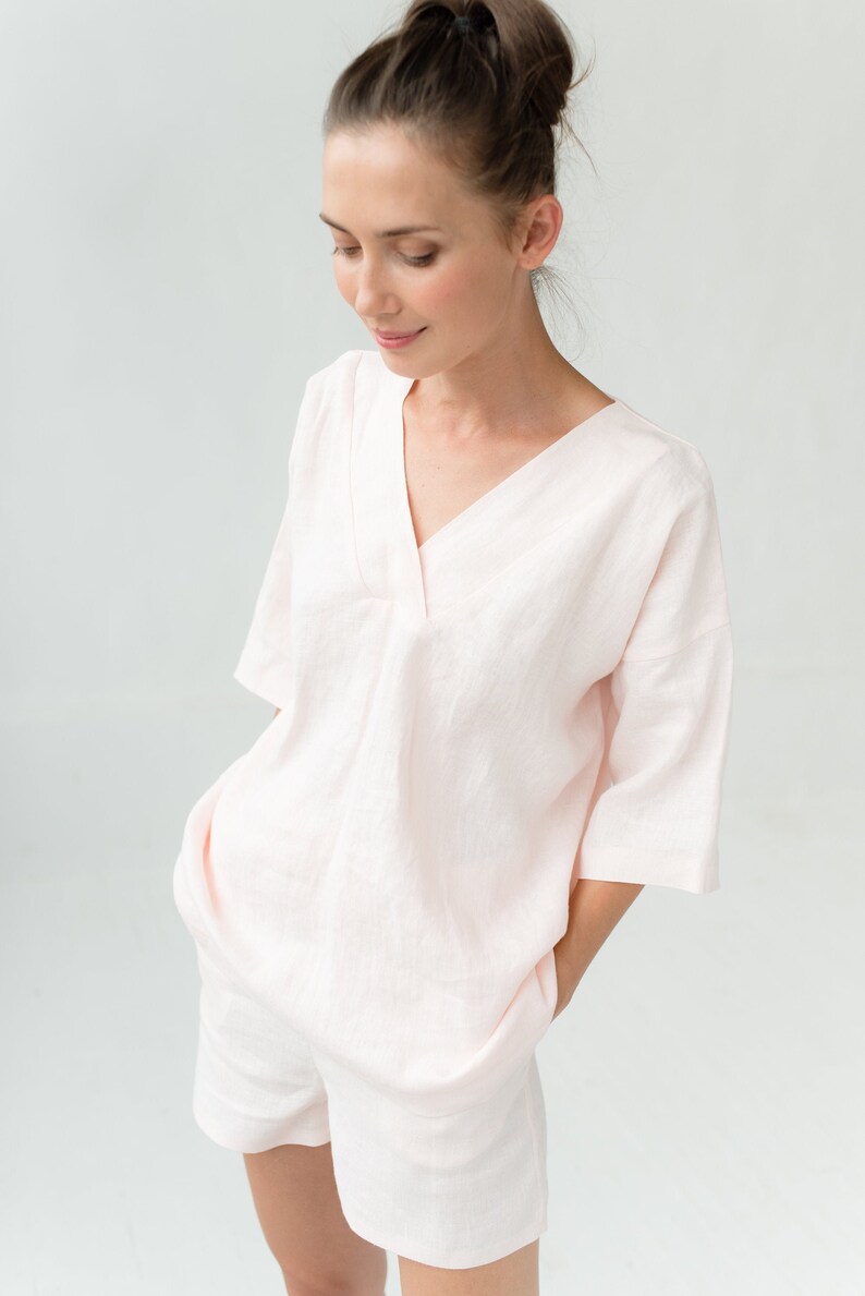 cotton linen sleepwear