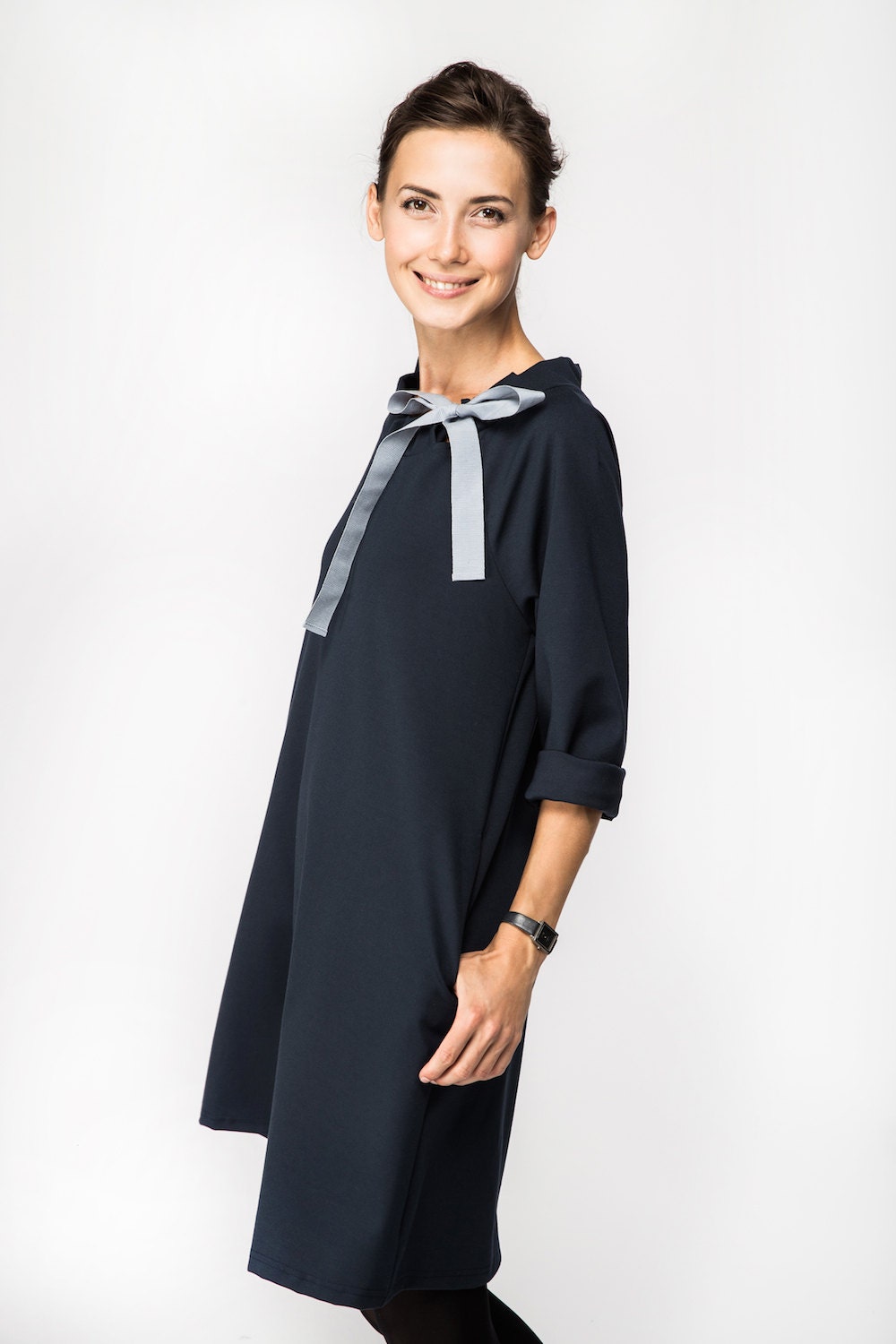 Classic Dress French Dress Deep Blue Dress LeMuse Dress Etsy