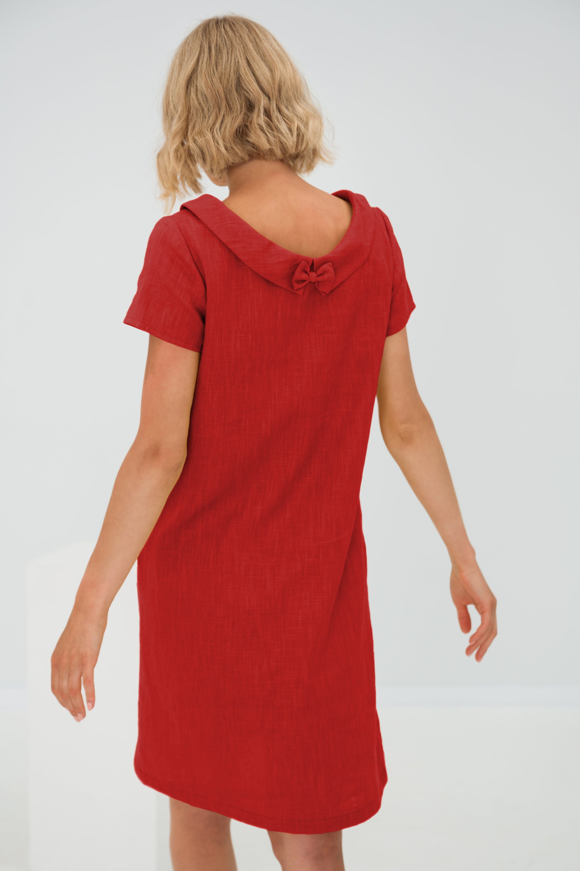 Green Linen Dress, Fall Style, Vacation Dress, Minimalist Dress, Modest  Dress, Cruise Dress, Lemuse Clothing, Dress With Pockets, Resort - Etsy