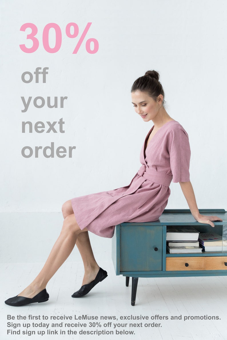 Belt Dress Linen Clothes Holiday Dress Midi Dress Petite Dress Elegant Dress Oversize Summer Linen Dress Loose Dress Black Dress