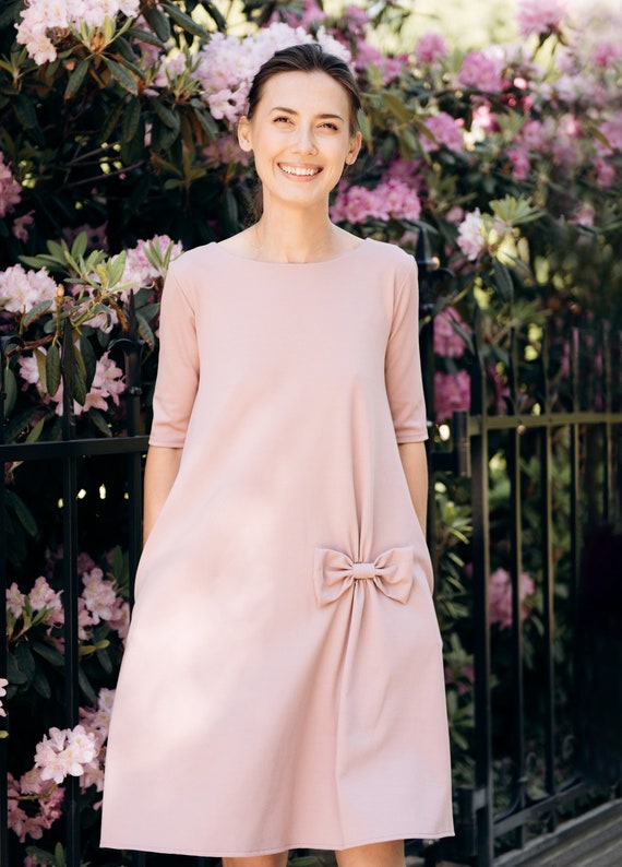 Ready to Ship Dusty Rose Dress Summer Dress Petite Dress - Etsy Singapore