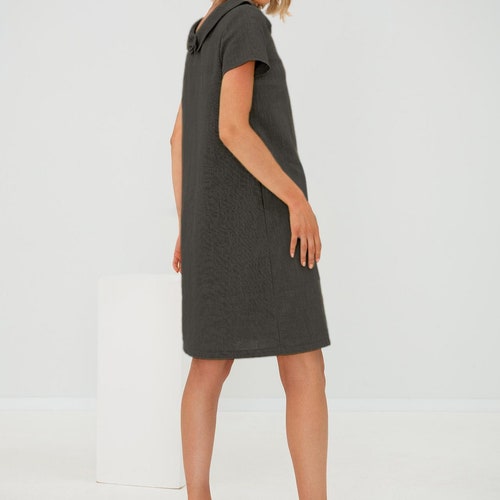 Petite Linen Dress by Lemuse, Womens Clothing, Work Dress, A Line Dress, Office Dress, Elegant Dress, Minimalist Dress, Short Sleeve Dress - Etsy Petite Linen Dress by Lemuse, Womens Clothing, Work Dress, A Line Dress, Office Dress, Elegant Dress, Minimalist Dress, Short Sleeve Dress - Etsy