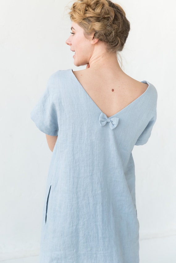 summer dress light blue