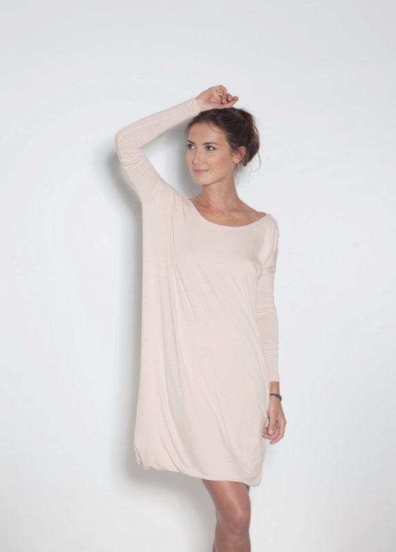 Women Dress Nude Dress Open Back Dress 