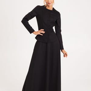 slim fit dress slacks Black Petite Dress M main image 1