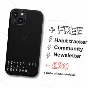Jocko Willink Motivation, Discipline Equals Freedom, Jocko Tough Phone Case - Get After It - Jocko Quote, Jocko Willink-  Large Text