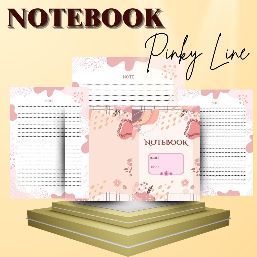 Notebook Line Template - Etsy