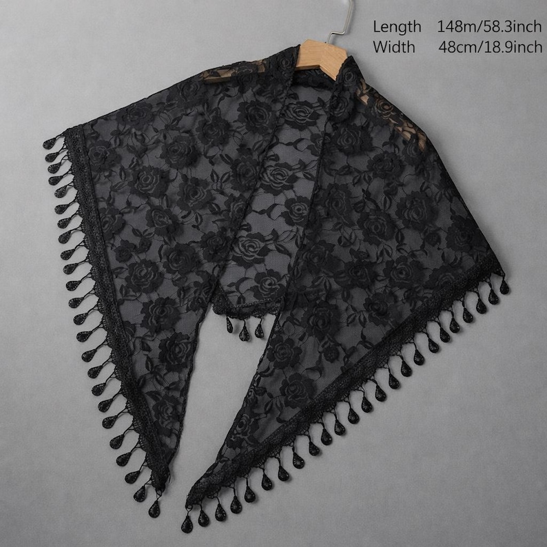 Seraphina Lace Mantilla – Velo per la Chiesa Cattolica, Velo per la Messa in latino immagine 7