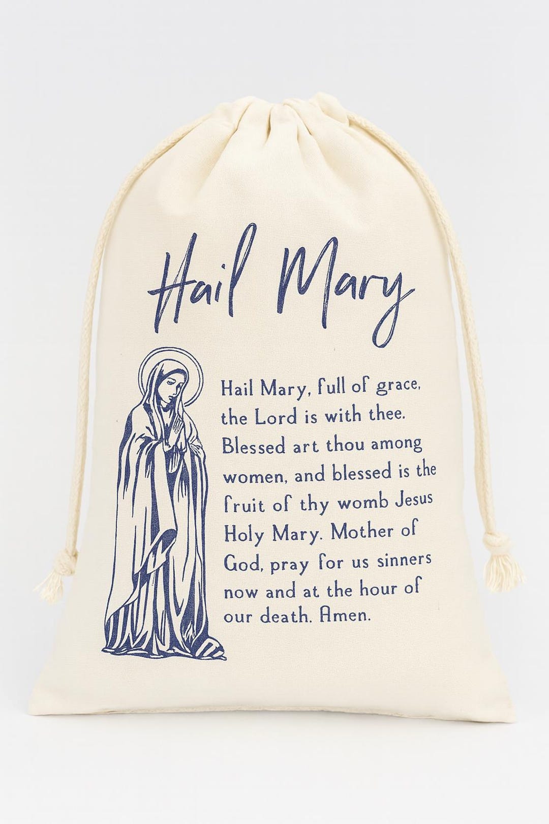 Hail Mary Prayer Bag | Catholic Rosary Pouch, Marian Gift - Etsy Canada