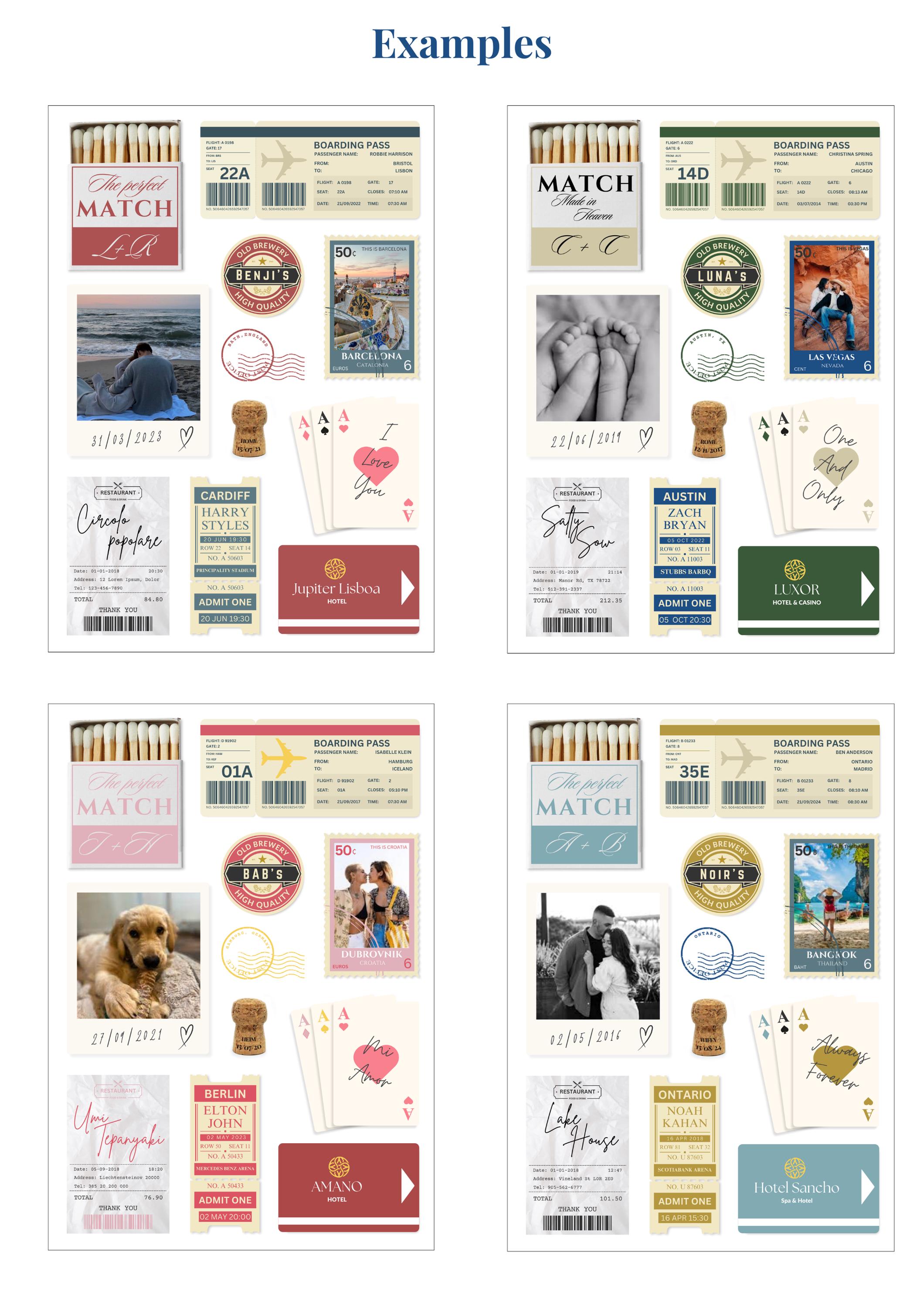DIY Memory Matchbox Template Print, Canva Match Box Poster, Editable ...