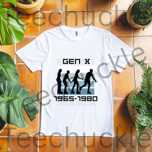 Retro Gen X Rollschuh Shirt Entwicklung von Gen X T-Shirt, 1965 bis 1980 Geburtstagsgeschenk, Vintage Roller Blading, 80er Jahre Nostalgie T-Shirt