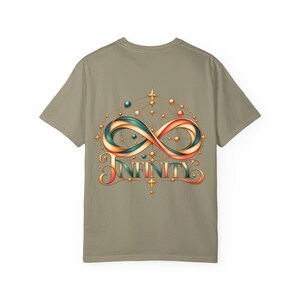 Colorful Infinity Symbol and Infinity Text T-Shirt