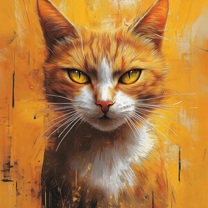 The Wild Orange Cat - Digital Art Bundle