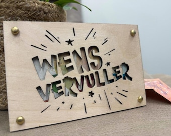 Wooden Money Card Wish Granter