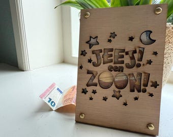 Wooden Money Card Son