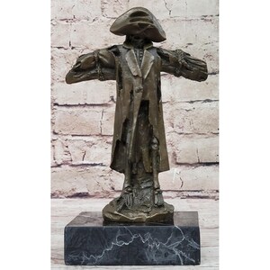 Piraten-Skelett an Post Bronze Metall Statue Skulptur auf Marmorsockel gebunden