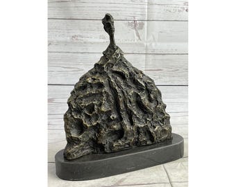 シュールな指差し男のブロンズ彫刻ブロンズ複製スティックマン