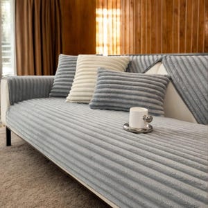 Elegant Sofa Slipcover for Living Room – Soft Couch Towel Cover, Furniture Protector & Cozy Blanket, Stain Resistant and Washable
