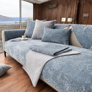 All-Season Minimalist Sofa Covers – Multi-Size Cushion Covers for Living Room, Corner Sofas, Towels & Seat Protection