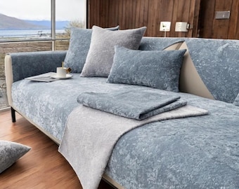 All-Season Minimalist Sofa Covers – Multi-Size Cushion Covers for Living Room, Corner Sofas, Towels & Seat Protection
