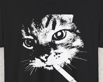 Cat Funny Meme Shirt, Funny Cat Meme T-shirt Gift for Woman Shirt Trendy Summer Clothes Ironic T-shirt Silly Stupid Cat Tee
