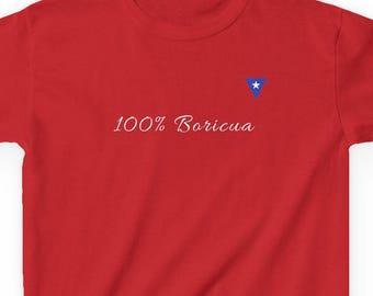 Camiseta para bebé 100% Boricua: Camisa del Orgullo de Puerto Rico