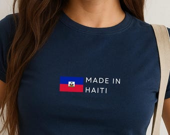 Made In Haiti Baby Tee, Haiti Y2K T-Shirt, Haiti, Haiti Crop Tee,  Vintage 2000s 90's Baby Tee, Haiti Shirt, Haiti Tank top