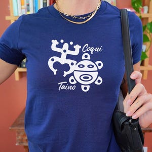 Coqui & Taino Puerto Rico Baby Tee, Puerto Rico Y2k T-Shirt
